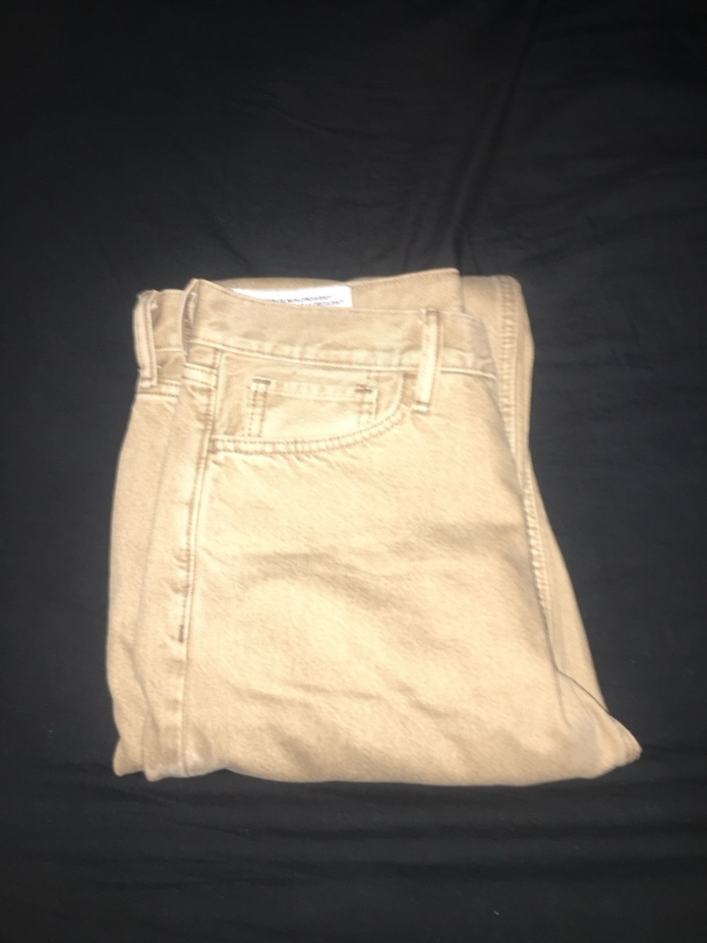 Tan Straight Leg Jeans